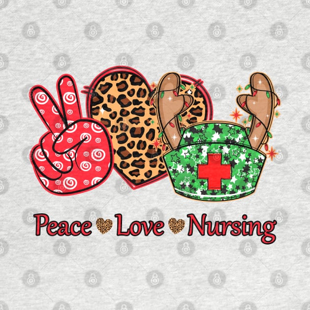 Peace Love Nursing Chirstmas by lunamoonart